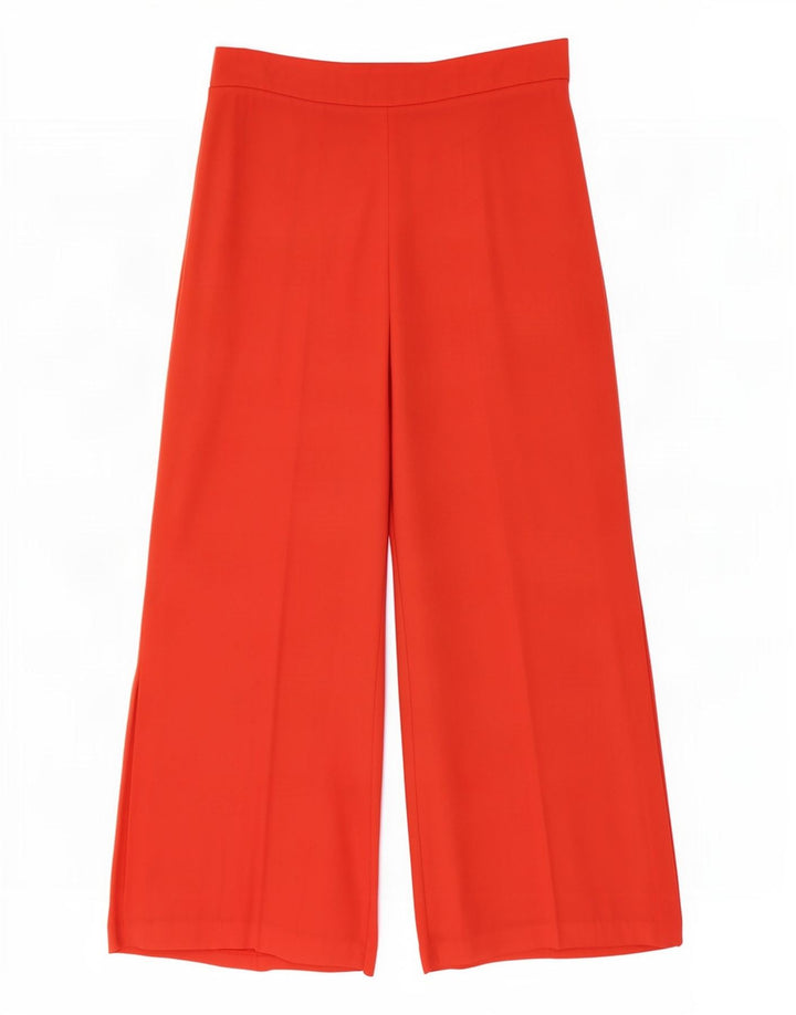 Pantaloni Capri a gamba larga da donna Zara medi W28 L22 poliestere arancione