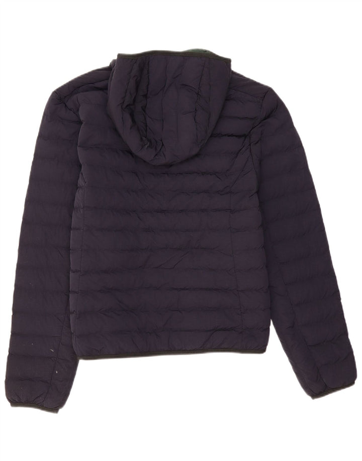 Giacca imbottita con cappuccio da uomo Lacoste EU 46 Small blu navy in poliammide