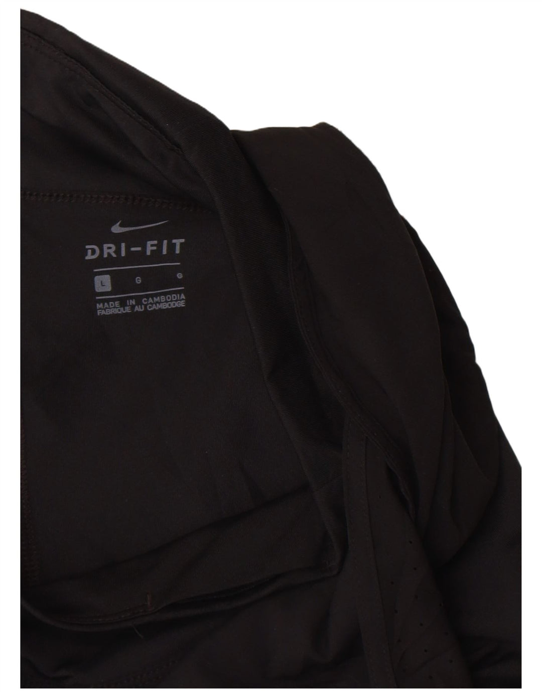 Pantaloncini sportivi Nike da donna Dri Fit UK 14 Large Nero Poliestere