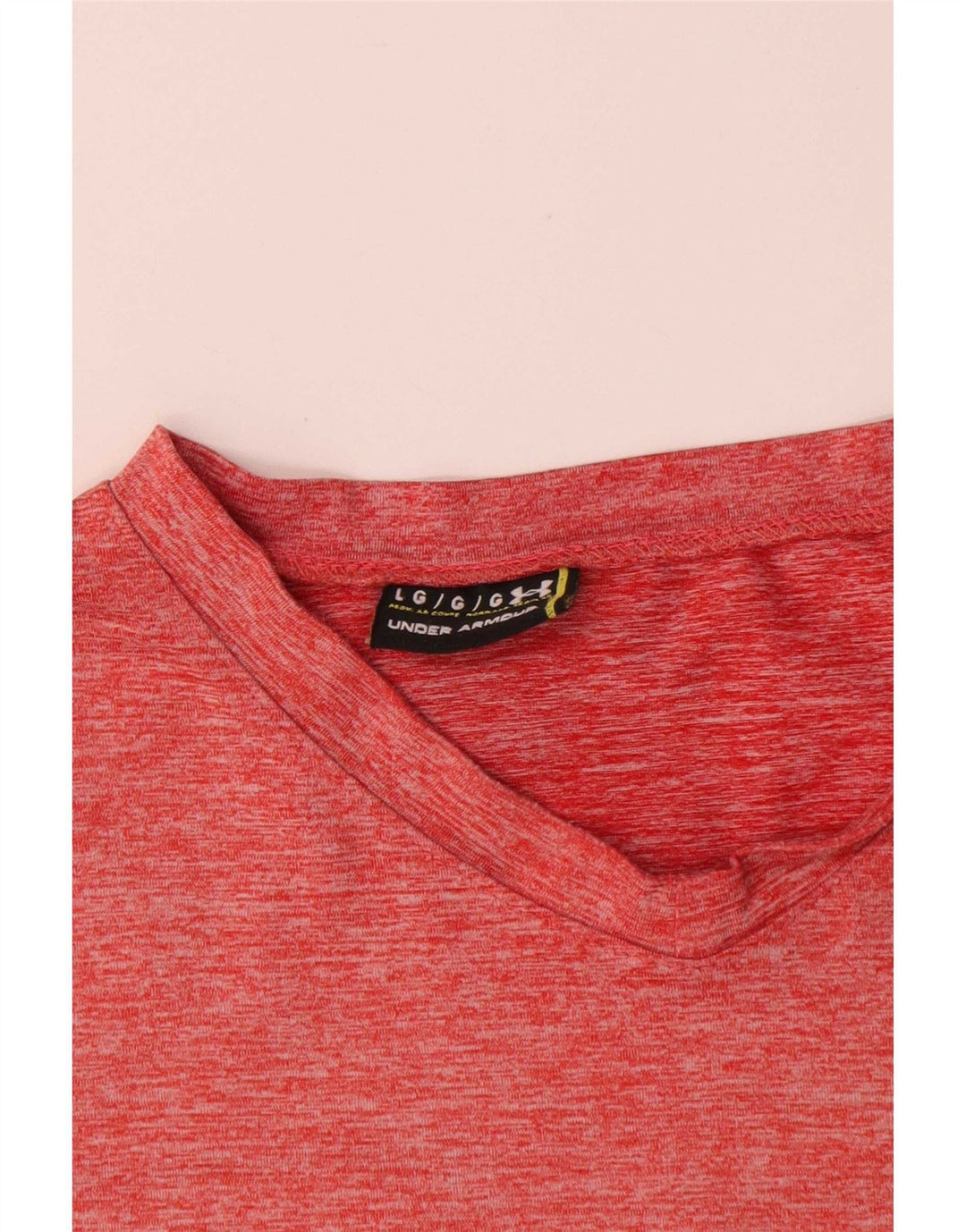 T-shirt da uomo Under Armour Top grande rosso screziato