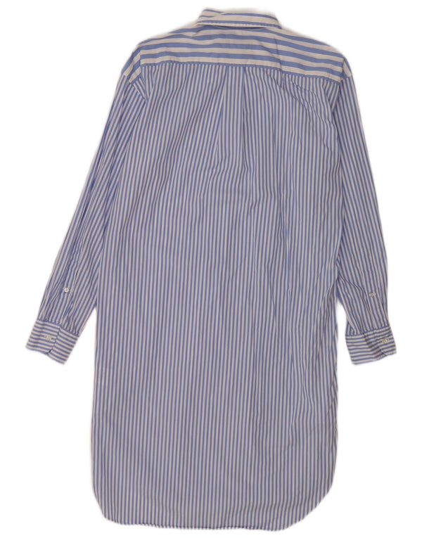 Abito camicia da donna Polo Ralph Lauren US 8 cotone a righe blu medio