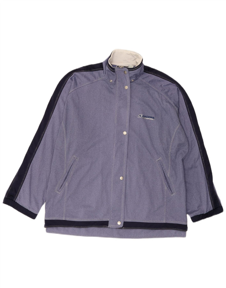 Giacca da tuta oversize da donna Diadora UK 18 XL Blu Colourblock