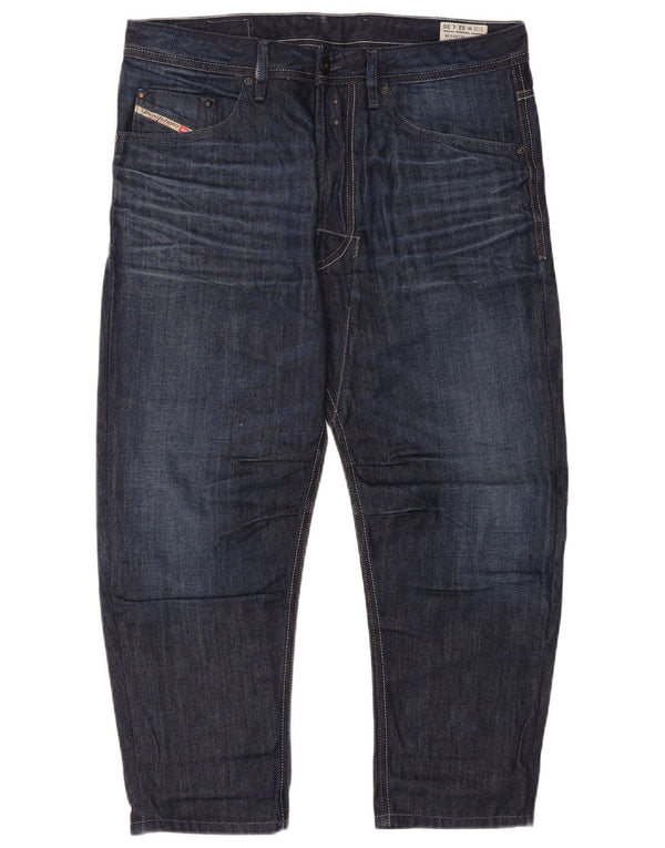 Diesel Jeans Capri Regular Carota da Uomo W32 L22 Cotone Blu Navy