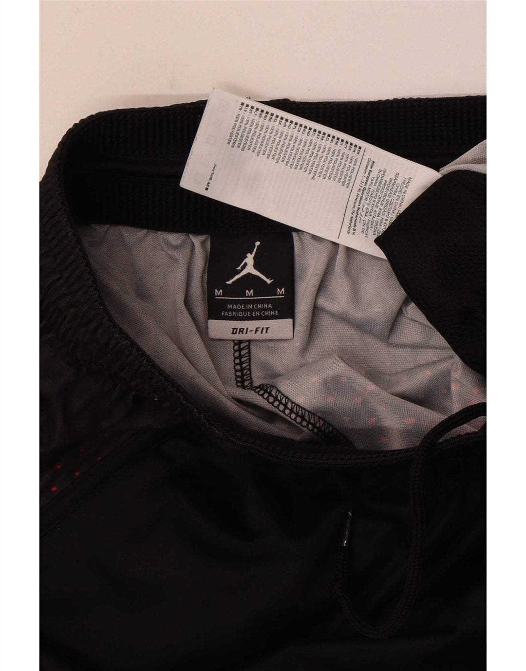 Pantaloncini sportivi Jordan Dri Fit da uomo, colore nero medio, in poliestere a blocchi di colore