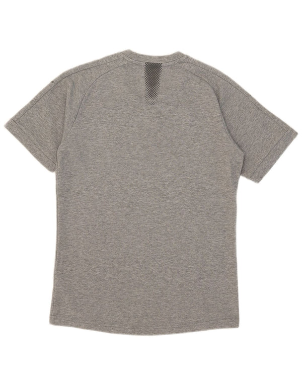 T-shirt da uomo Puma Top in cotone chiazzato grigio medio