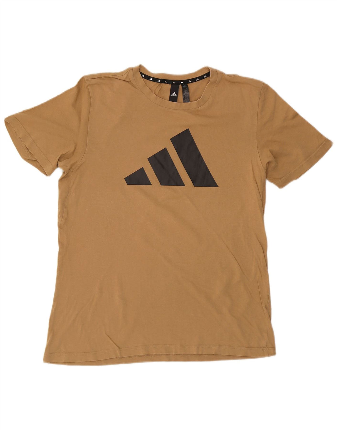 T-shirt grafica da uomo Adidas Top in cotone beige medio