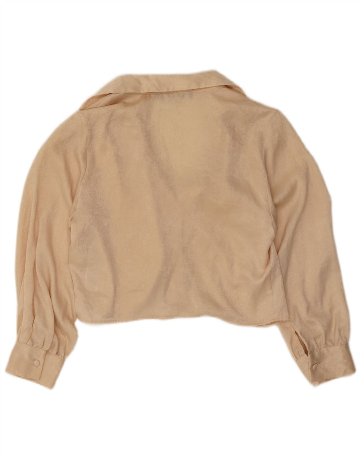 Camicetta corta da donna Zara UK 6 XS Poliestere beige