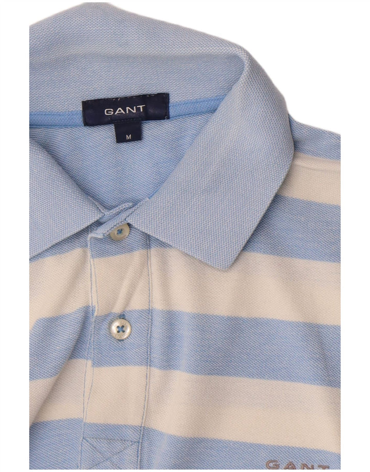 Polo da uomo Gant a righe blu medio