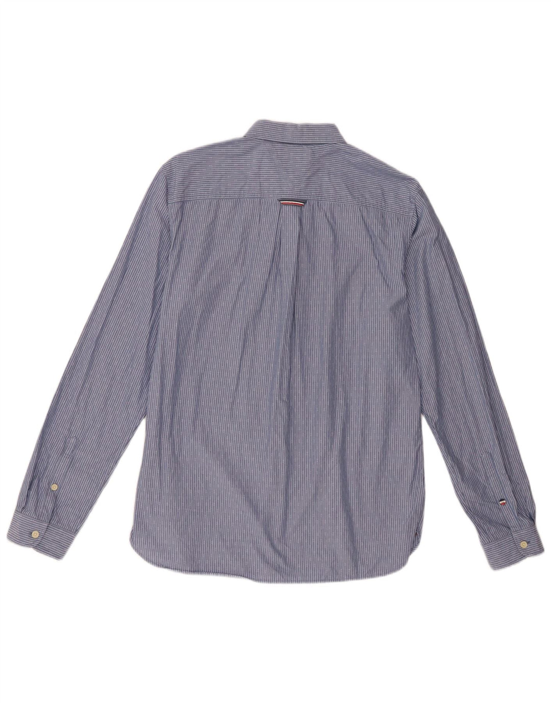 Camicia da uomo Regular Fit Tommy Hilfiger in cotone a righe blu medio