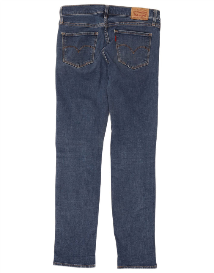 Levi's Donna 312 Jeans slim modellanti effetto invecchiato W28 L27 cotone blu