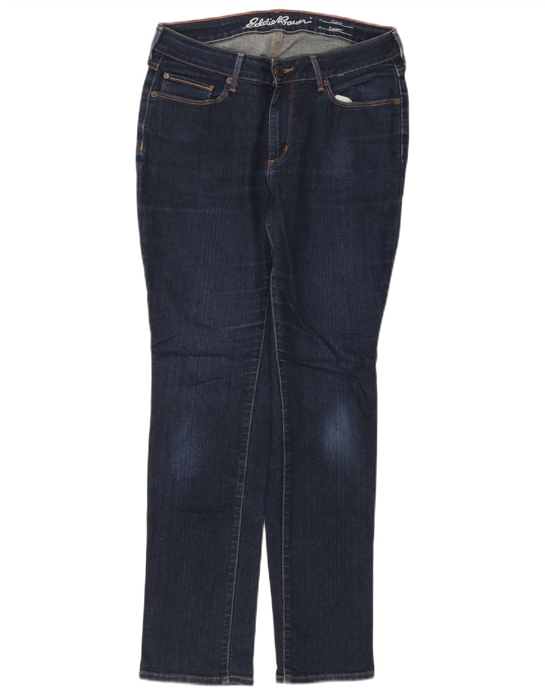 Jeans dritti da donna Eddie Bauer US 8 Medium W29 L29 Cotone blu navy