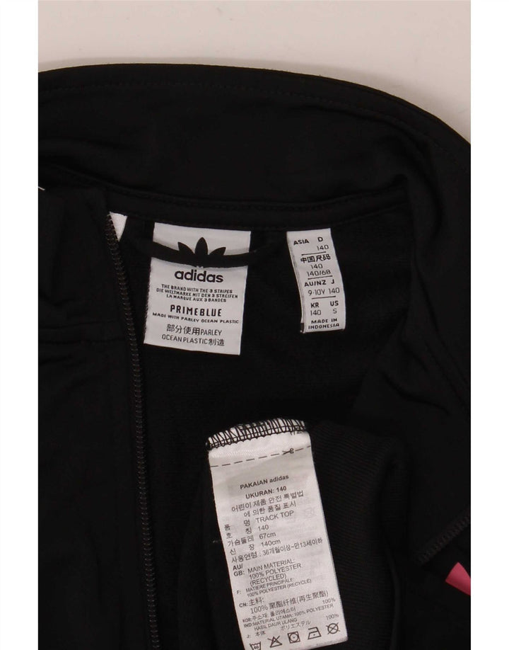 Giacca Top della tuta da ragazzo Adidas 9-10 anni in poliestere nero