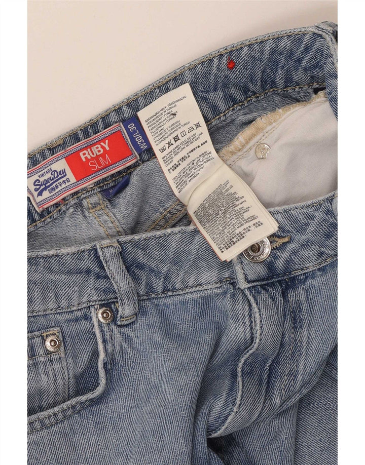 Jeans da uomo Superdry Ruby Slim Capri W30 L23 cotone blu