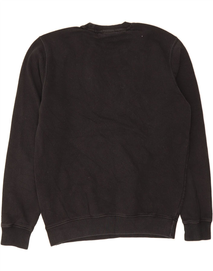 CHAMPION Mens Graphic Sweatshirt Jumper Small Black Cotton Vintage Champion and Second-Hand Champion from Messina Hembry 
