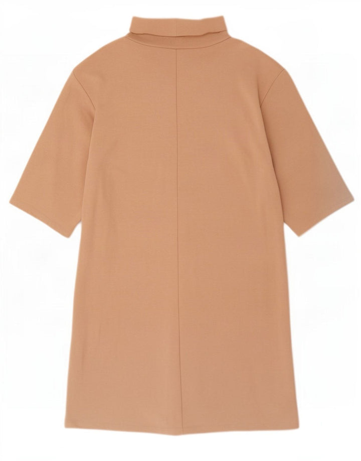 Abito a trapezio da donna Zara UK 10 piccolo in cotone beige