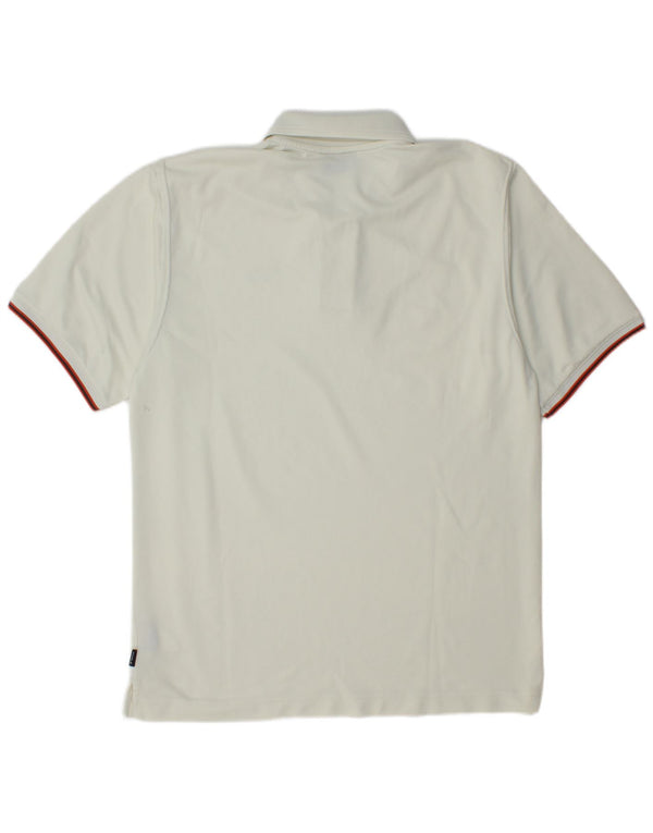 Polo da uomo Lotto di colore bianco medio