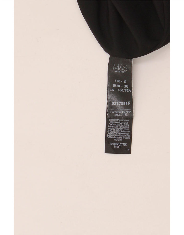 Abito a trapezio da donna Marks & Spencer UK 8 piccolo poliestere multicolore