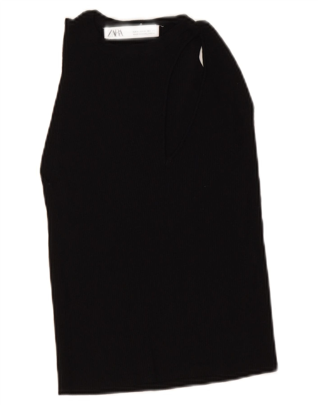 Canotta corta da donna Zara UK 12 media nera