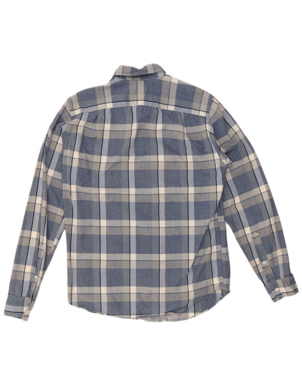 J. CREW Camicia da uomo dalla vestibilità classica, in cotone a quadri blu piccolo