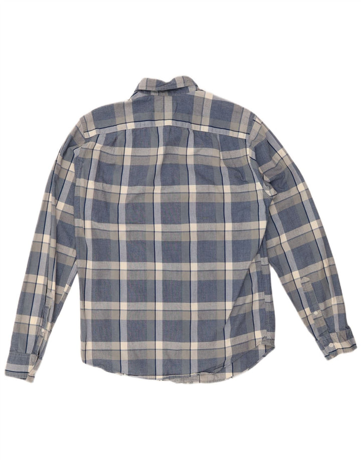 J. CREW Camicia da uomo dalla vestibilità classica, in cotone a quadri blu piccolo