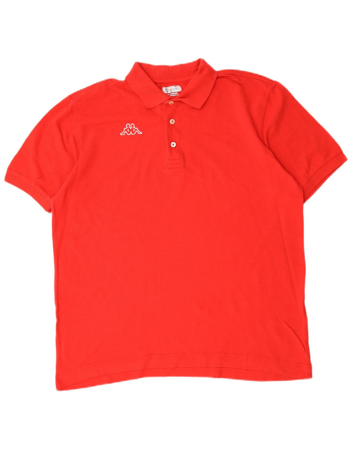 Polo Kappa Uomo XL Rosso Cotone