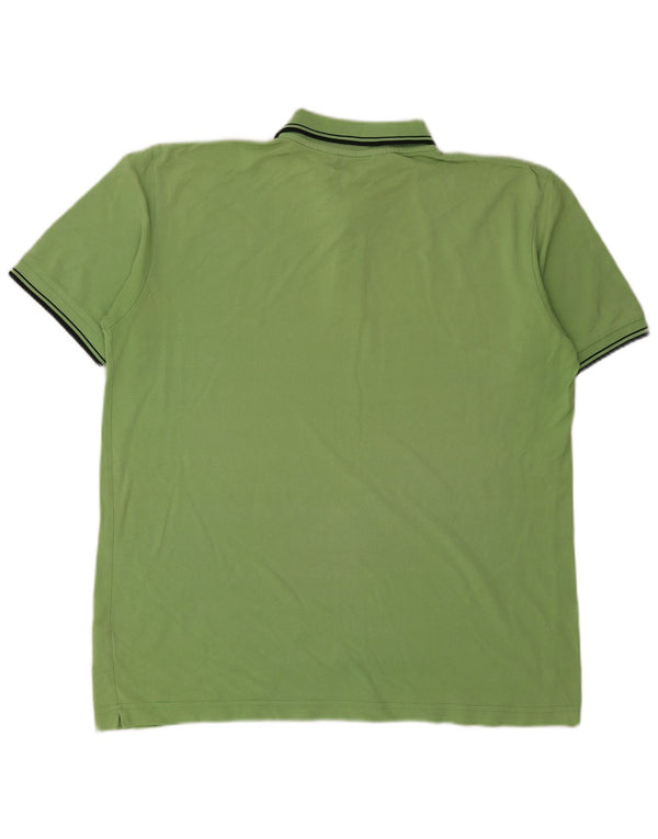 Polo Kappa Uomo XL Cotone Rigato Verde