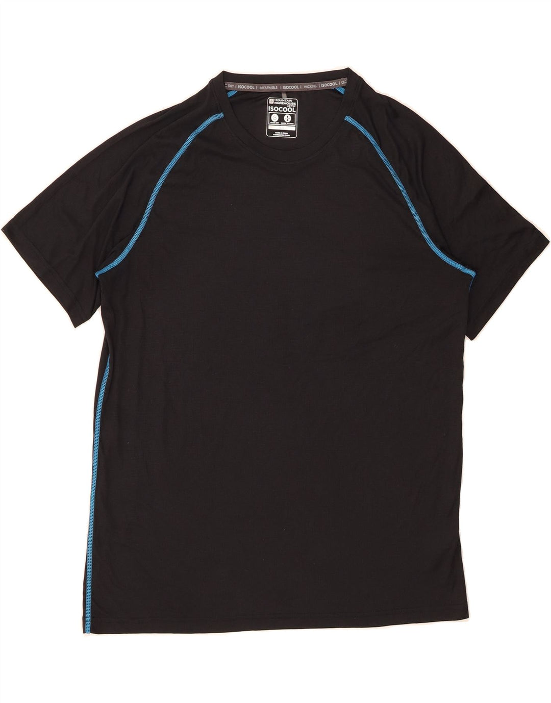 MOUNTAIN WAREHOUSE Mens T-Shirt Top Large Black Polyester Vintage Mountain Warehouse and Second-Hand Mountain Warehouse from Messina Hembry 