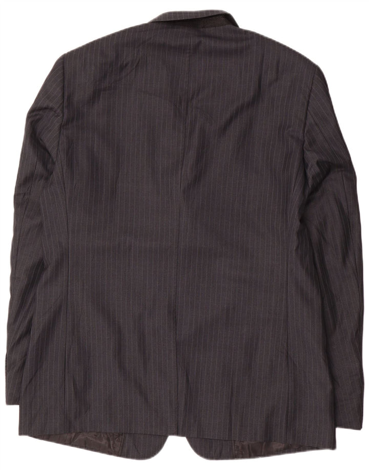 Giorgio Santi Abito Uomo 3 Bottoni 2 Pezzi IT 52 XL W34 L33 Nero a Righe