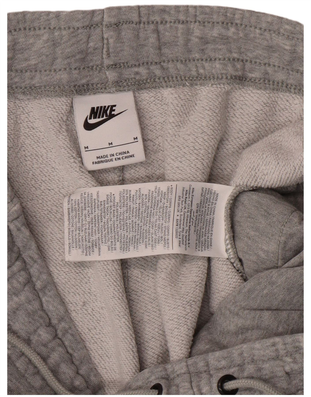 NIKE Pantaloni da tuta da donna Joggers UK 14 Cotone grigio medio