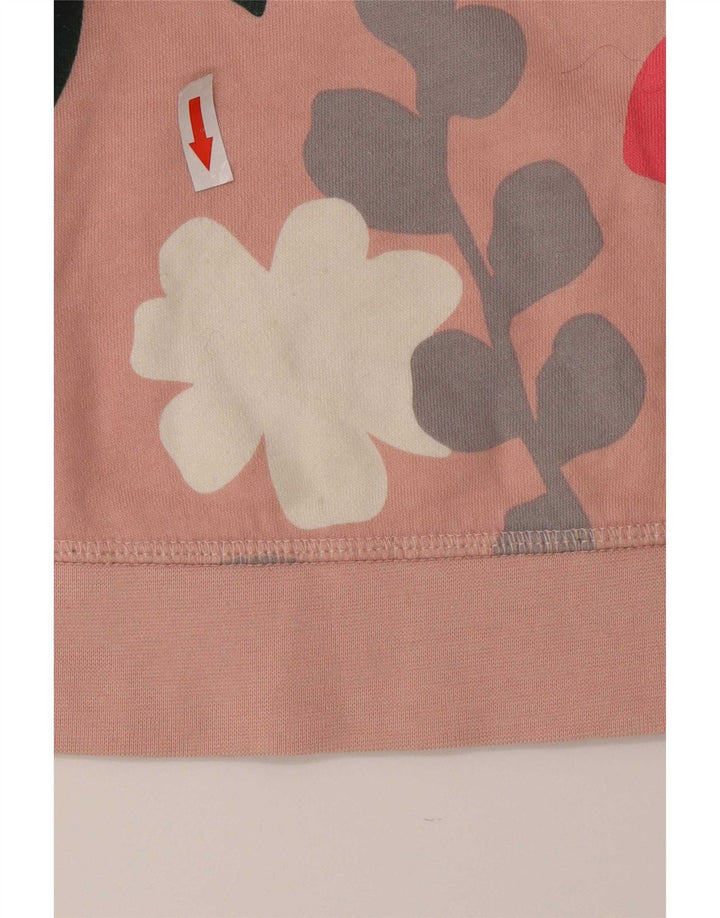 Boden Felpa da donna vestibilità regolare Felpa in cotone floreale rosa medio
