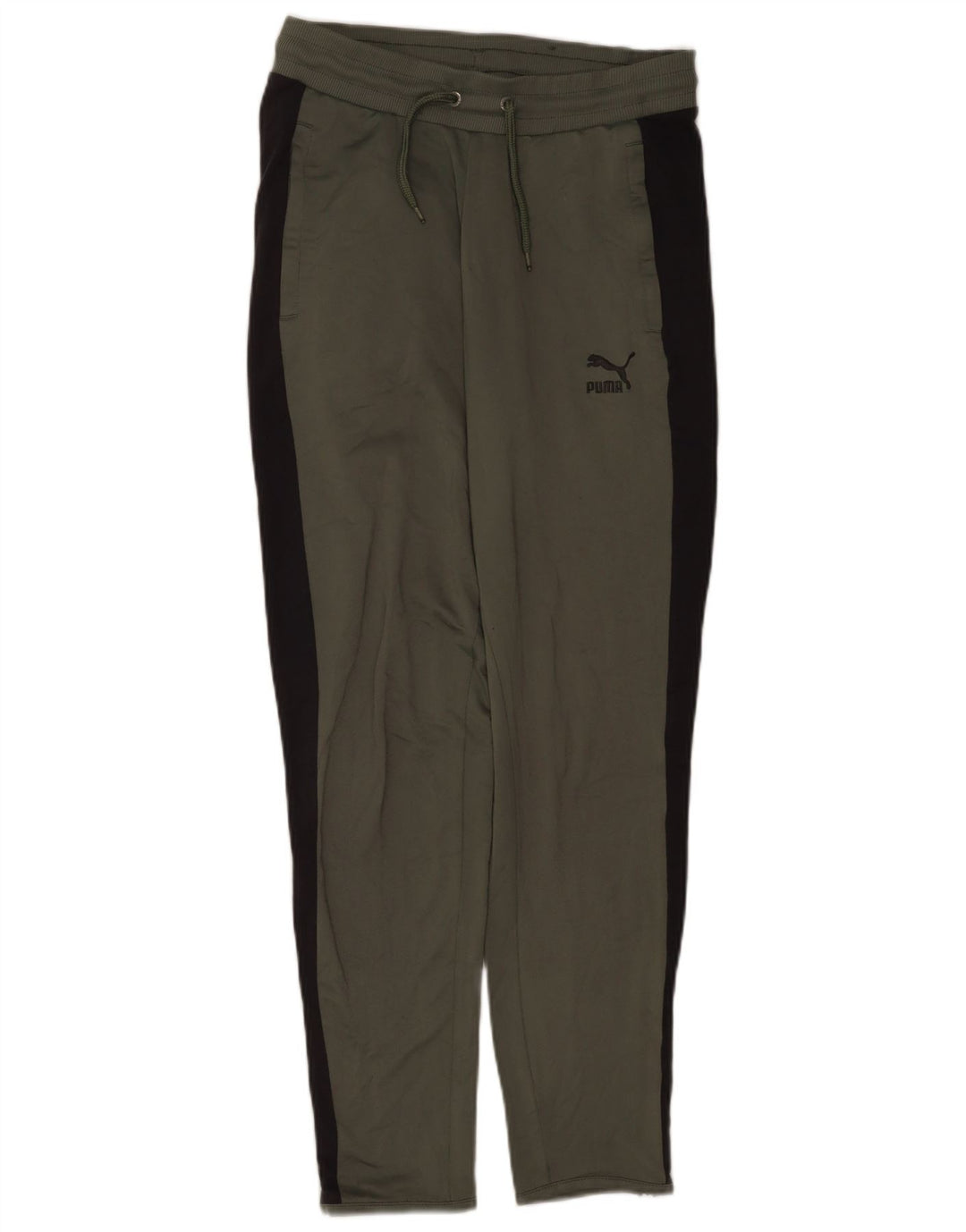 Pantaloni da tuta da uomo Puma Small in poliestere color block grigio