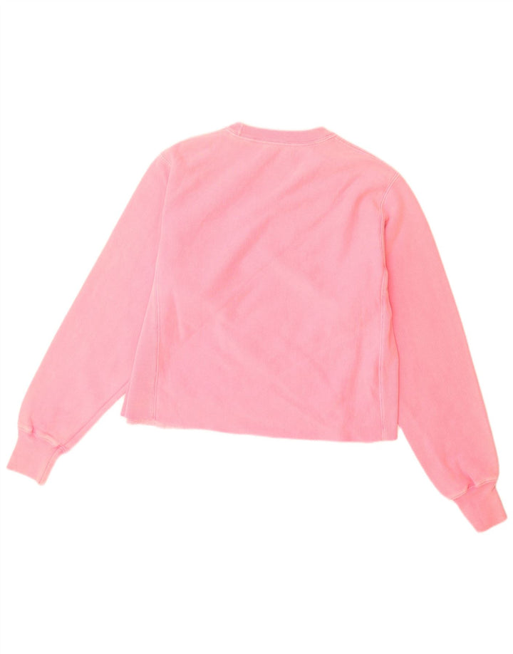 Felpa oversize da donna Champion Reverse Weave, maglione UK 10 piccolo rosa