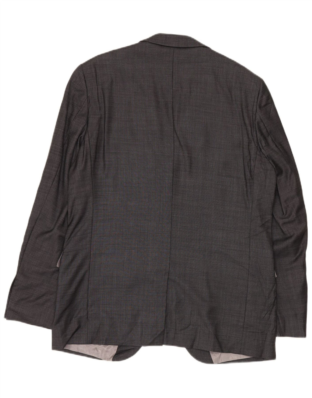 Giacca blazer da uomo Dkny a 2 bottoni vestibilità classica UK 42 XL lana grigia