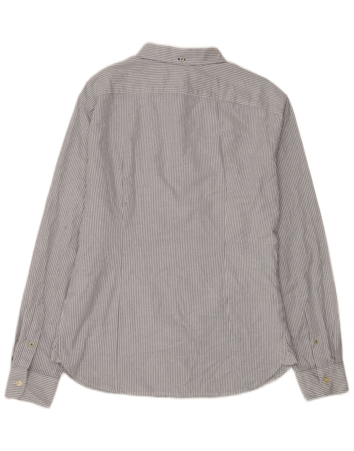 Camicia da uomo Dockers Large in cotone gessato blu