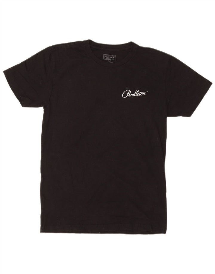 PENDLETON Mens Graphic T-Shirt Top Small Black