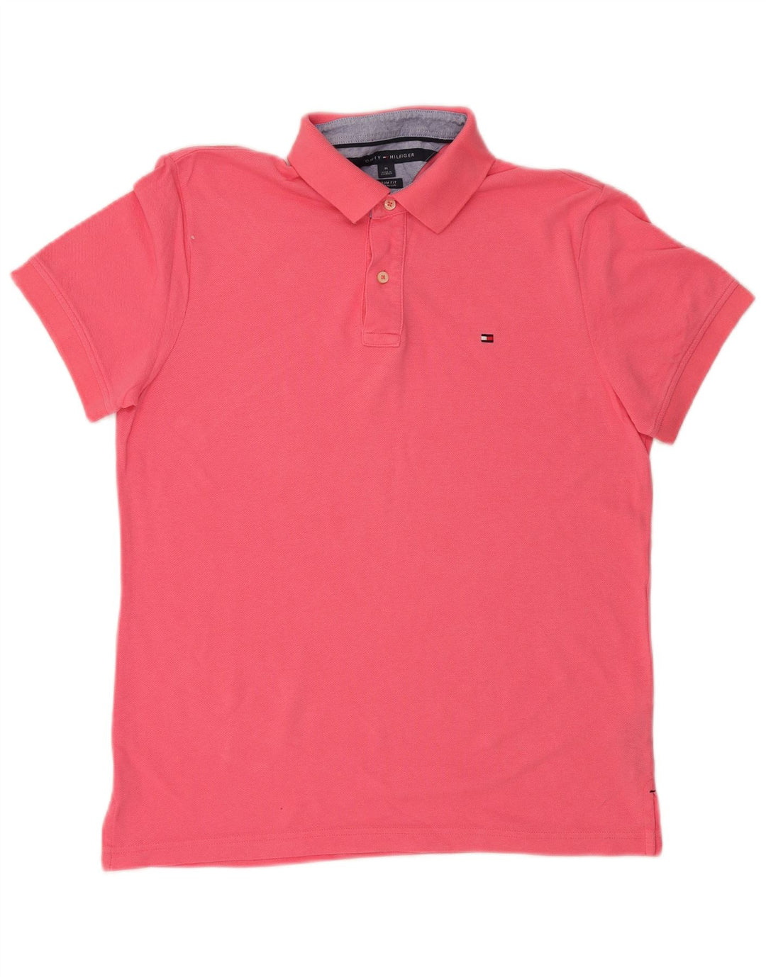 TOMMY HILFIGER Polo da uomo su misura in cotone rosa medio