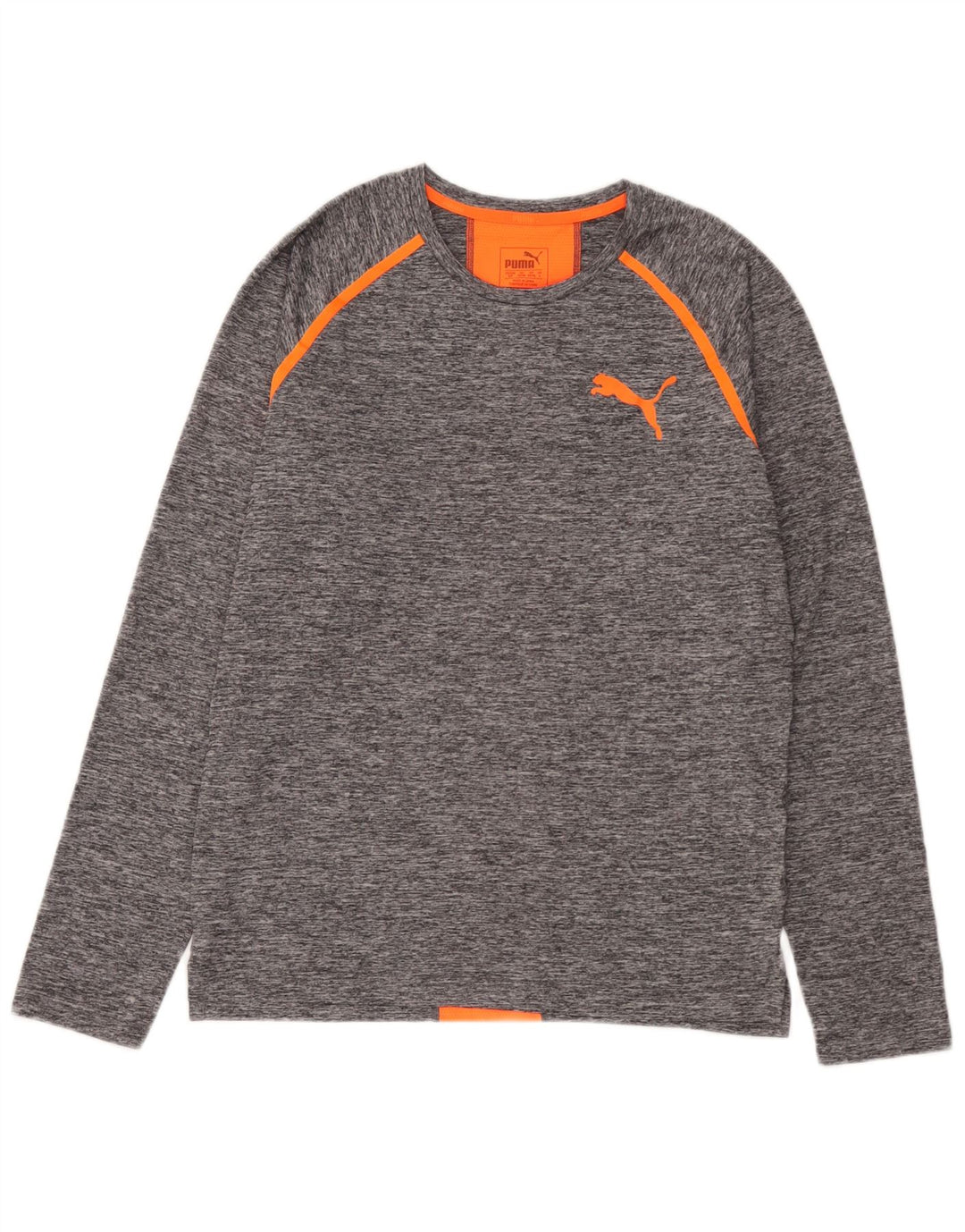 Maglia Puma da uomo a maniche lunghe piccola grigia color block