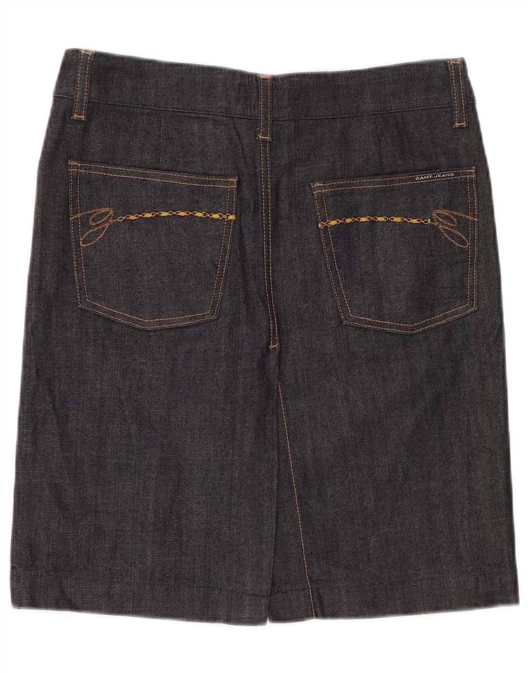Gonna in denim da donna Gant EU 36 piccola W28 cotone nero