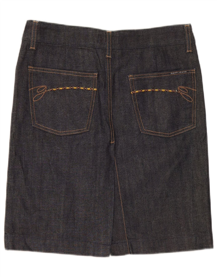 Gonna in denim da donna Gant EU 36 piccola W28 cotone nero