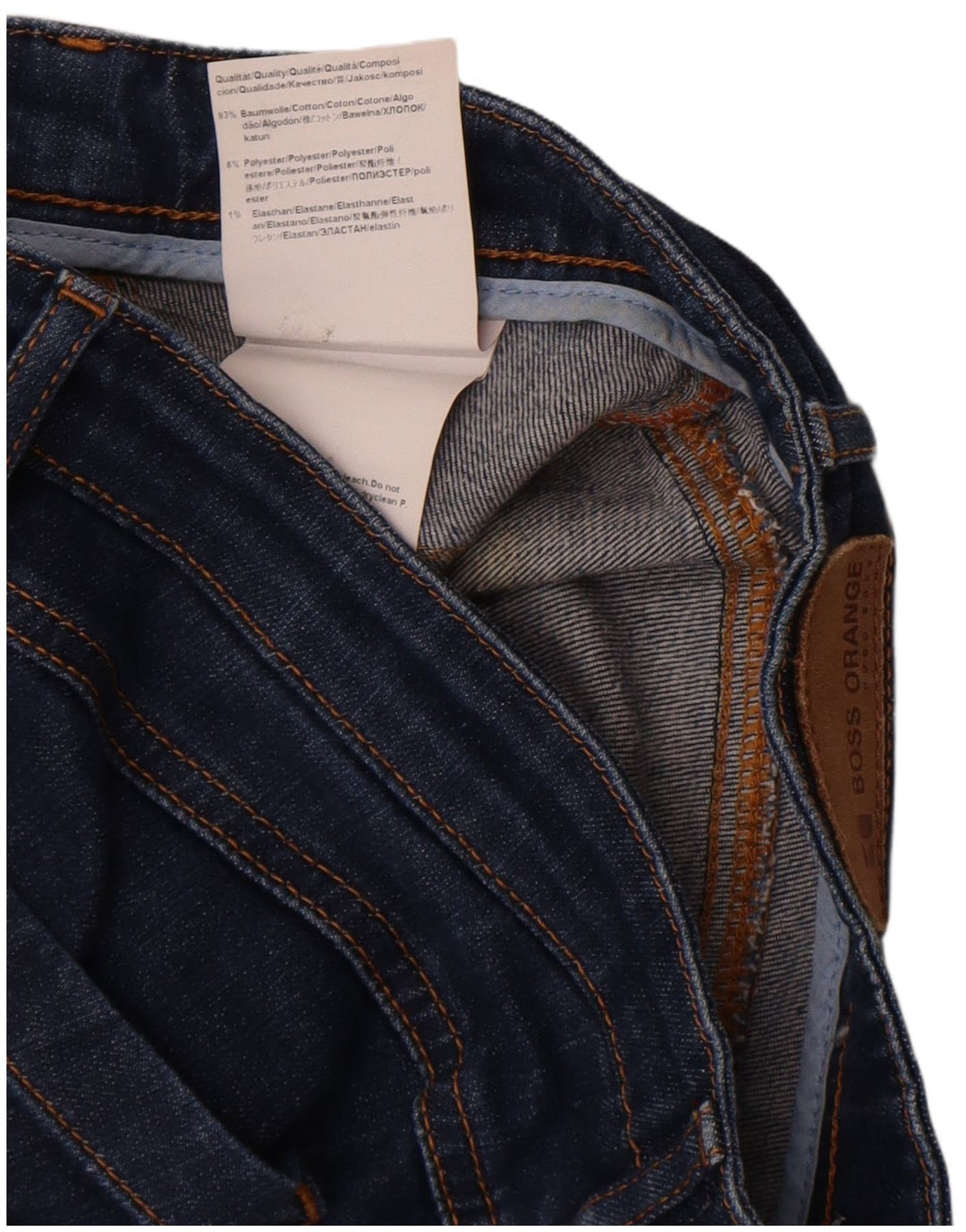 Jeans slim da donna Hugo Boss W30 L27 cotone blu navy