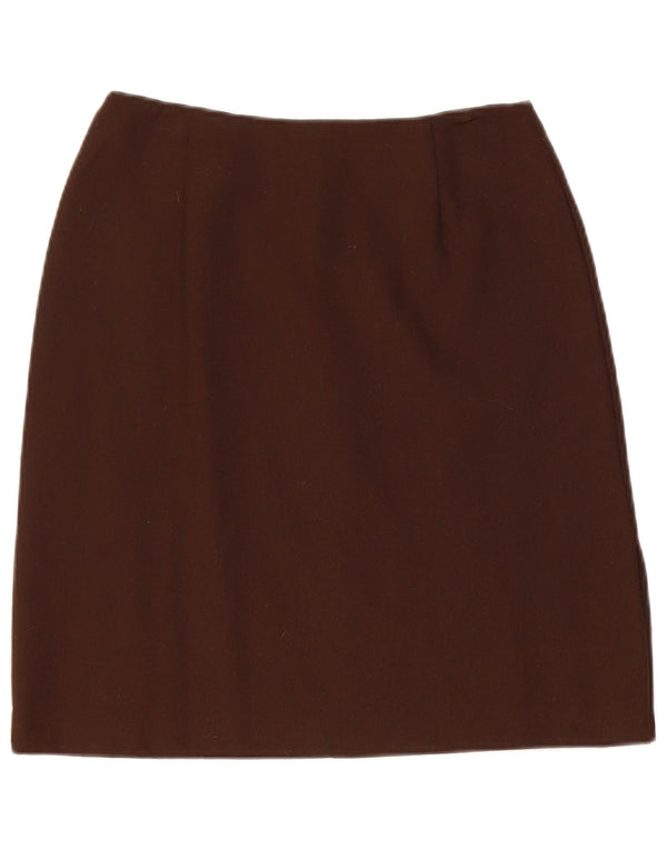 Gonna Tubino Donna Benetton IT 42 Media W26 Marrone Lana Vergine