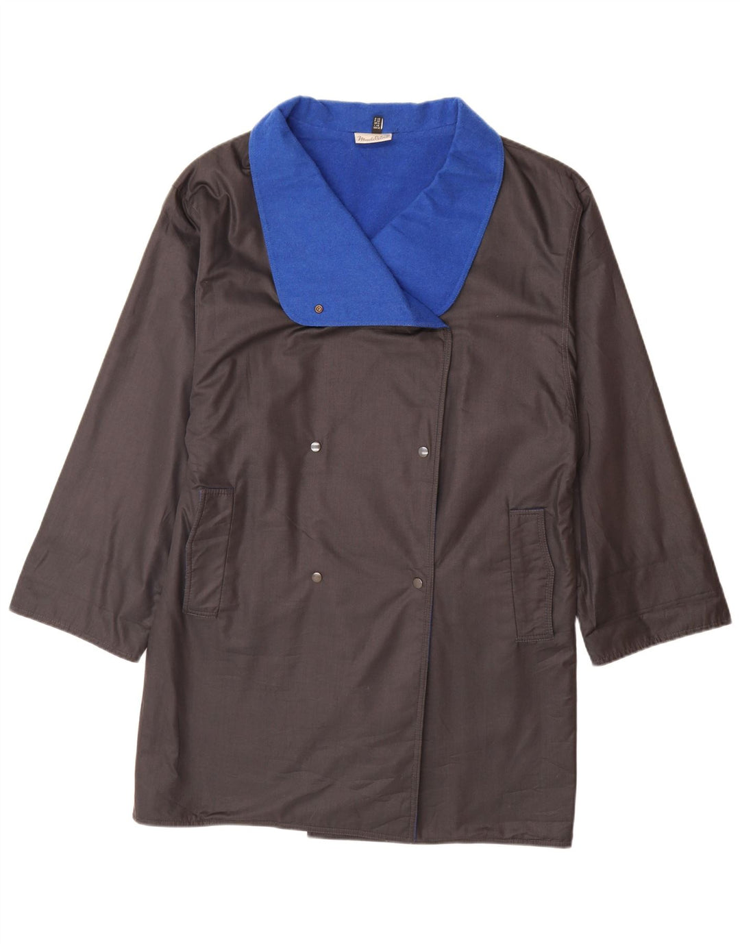 Cappotto doppiopetto da donna Madeleine UK 14 Large Grigio Poliestere