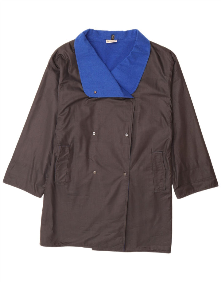 Cappotto doppiopetto da donna Madeleine UK 14 Large Grigio Poliestere