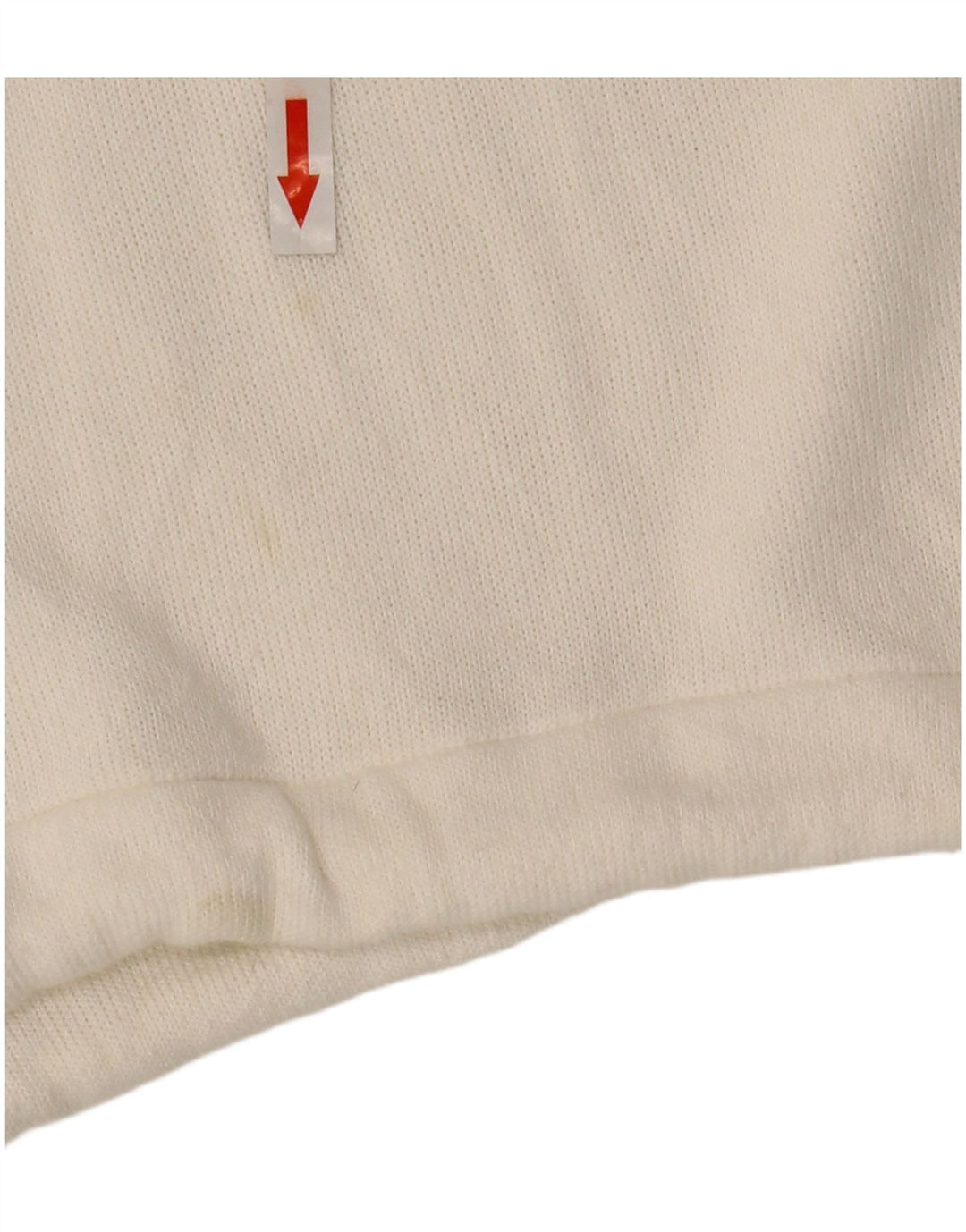 Felpa corta da donna Zara UK 10 piccola bianca