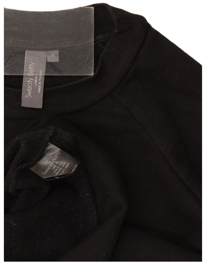 Felpa oversize con grafica da donna Sweaty Betty UK 10 piccola nera