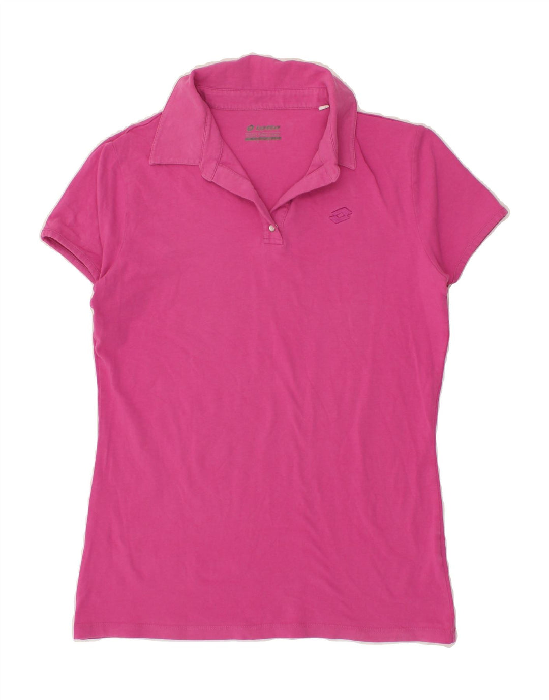 LOTTO Womens Polo Shirt UK 14 Large Pink Vintage Lotto and Second-Hand Lotto from Messina Hembry 