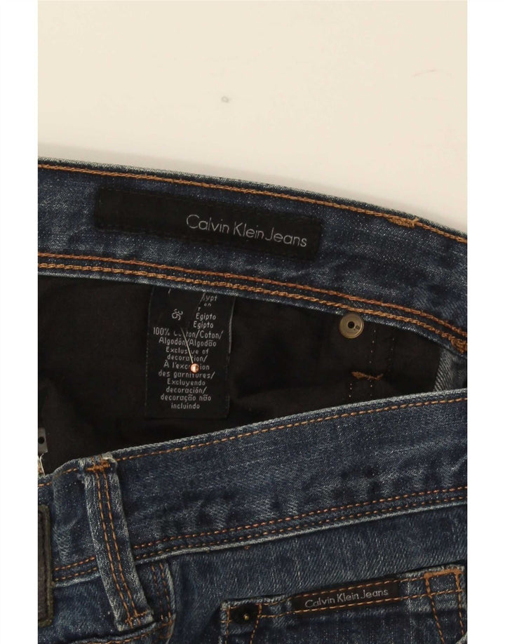 Jeans dritti da uomo Calvin Klein W36 L29 cotone blu