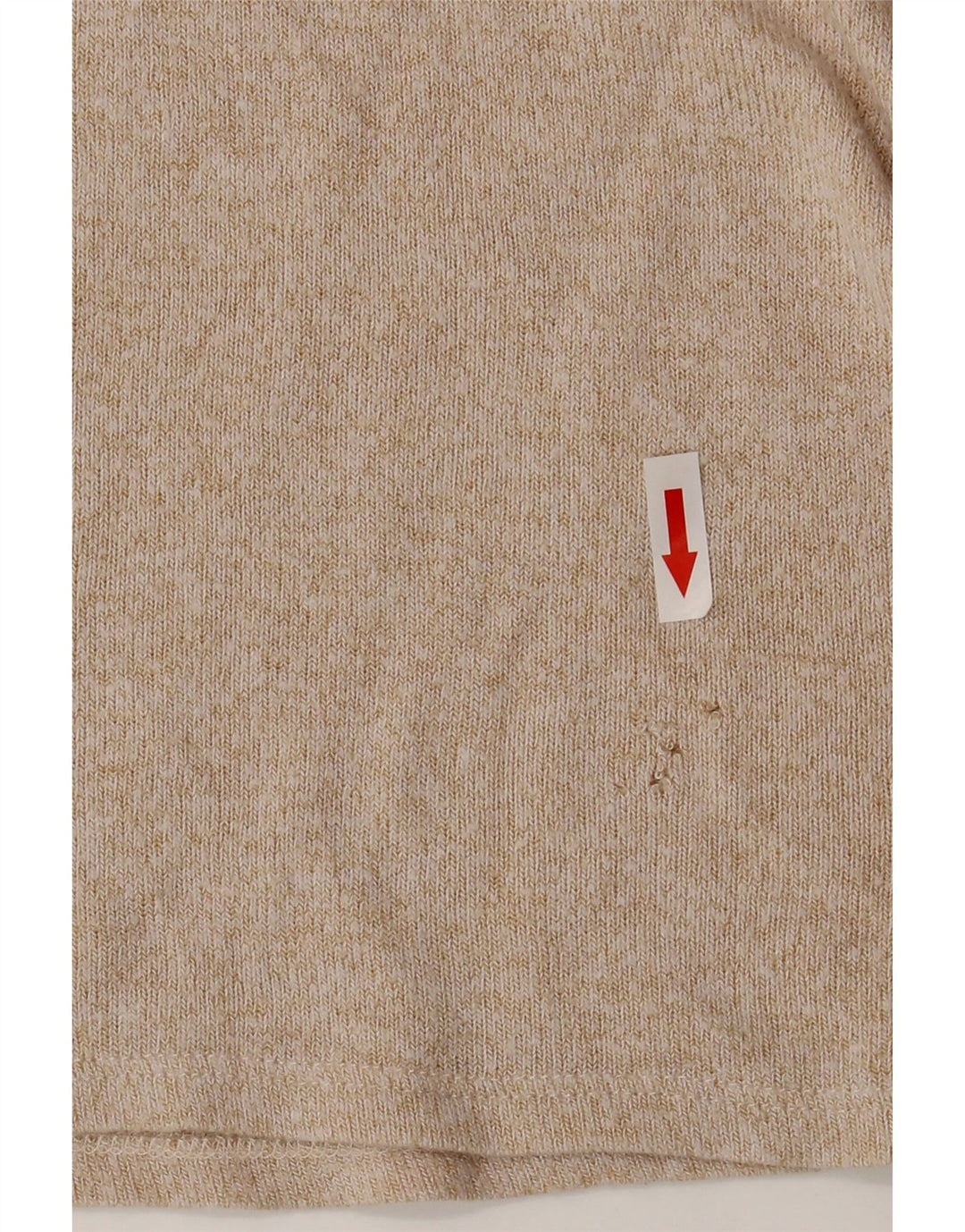 Top Blusa Donna Zara UK 14 Large Beige Viscosa