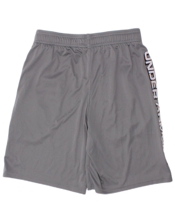 Pantaloncini sportivi grafici da ragazzo Under Armour 9-10 anni Poliestere grigio medio