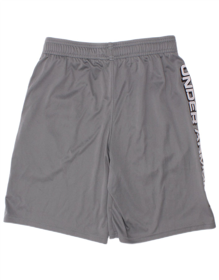 Pantaloncini sportivi grafici da ragazzo Under Armour 9-10 anni Poliestere grigio medio
